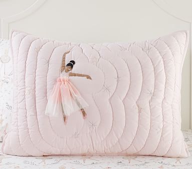 pottery barn バレリーナ　ピンク　新品 Ballerina Quilt & Shams | Pottery Barn Kids