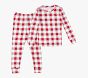 Holiday Silky Tencel Check Pajama Set