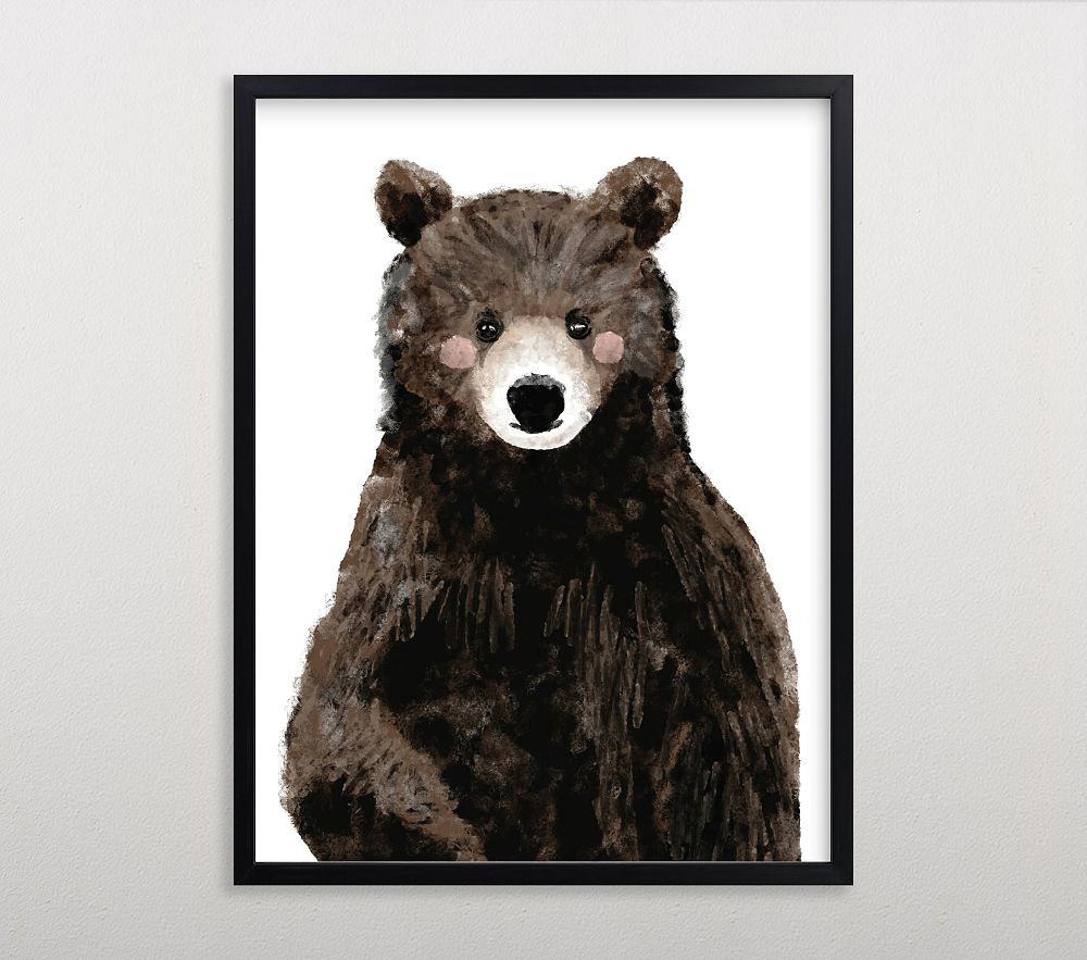 Limited Edition Minted&#174; Baby Animal Bear Wall Art by Cass Loh