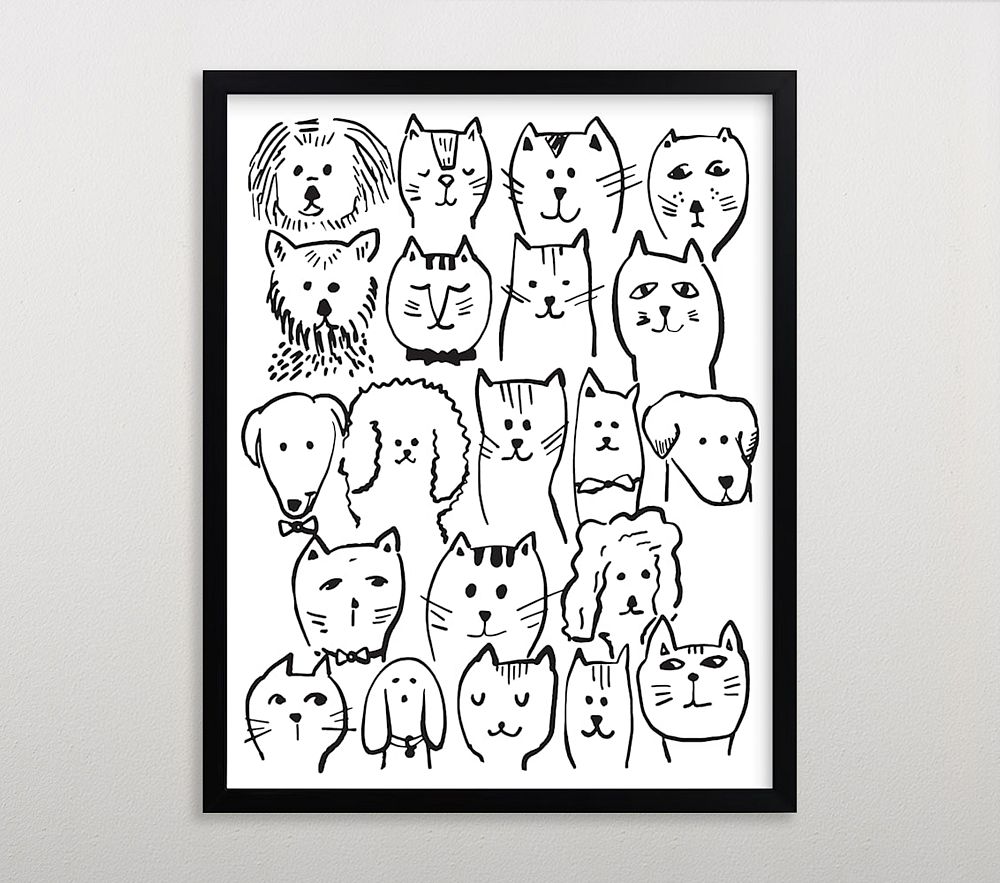 Minted&#174; I Want A Million Pets Framed Art by Lucrecia Caporale