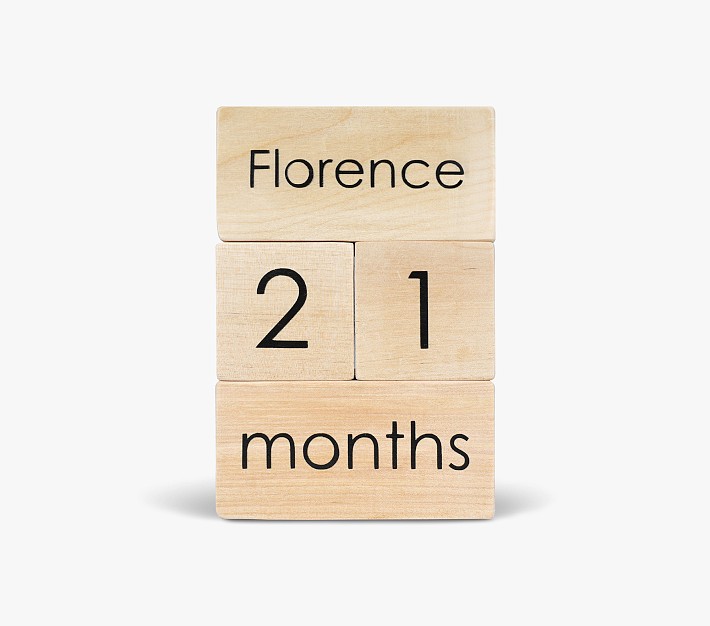 Modern Blocks Milestone Block Set Pottery Barn Kids