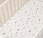 Dillon Dino Stripe Organic Crib Fitted Sheet