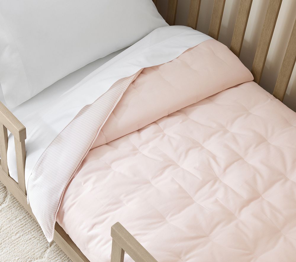 Chambray Reversible Toddler Comforter