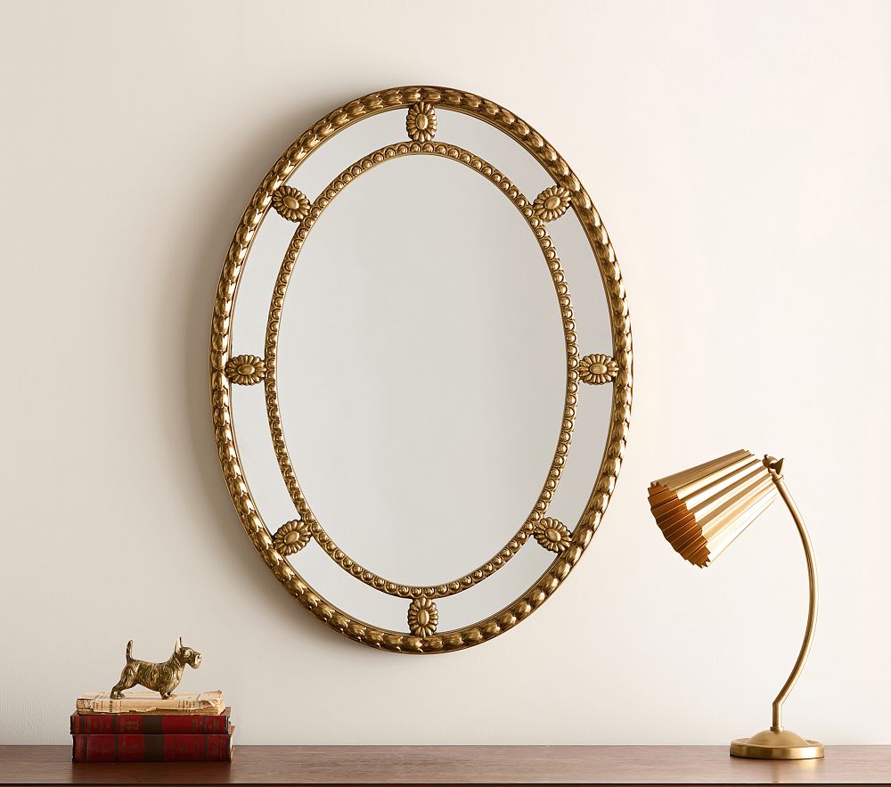 Chris Loves Julia Oval Tulip Mirror (32&quot;)