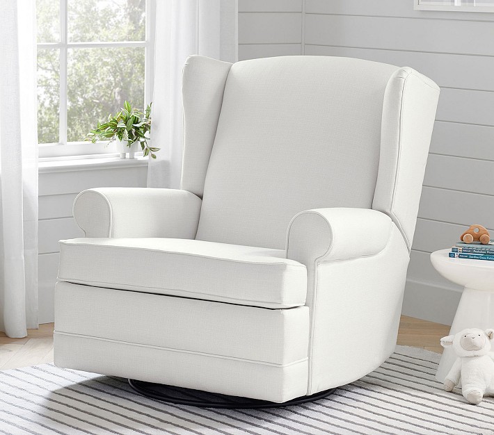 Oversized Wingback Swivel Glider Recliner Pottery Barn Kids