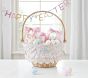 Heritage Floral Eyelet Easter Basket Liners