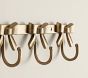 Ava Ribbon Cast Metal Brass Hook (24&quot;)