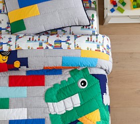 LEGO® Organic Sheet Set Pillowcases Pottery Barn Kids