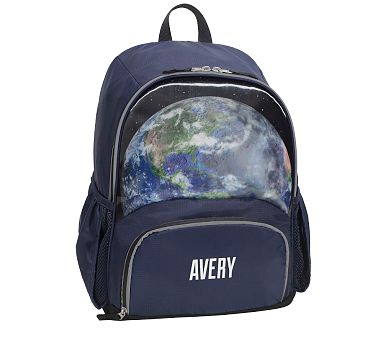 Mackenzie Earth & Moon Holographic Backpacks | Pottery Barn Kids