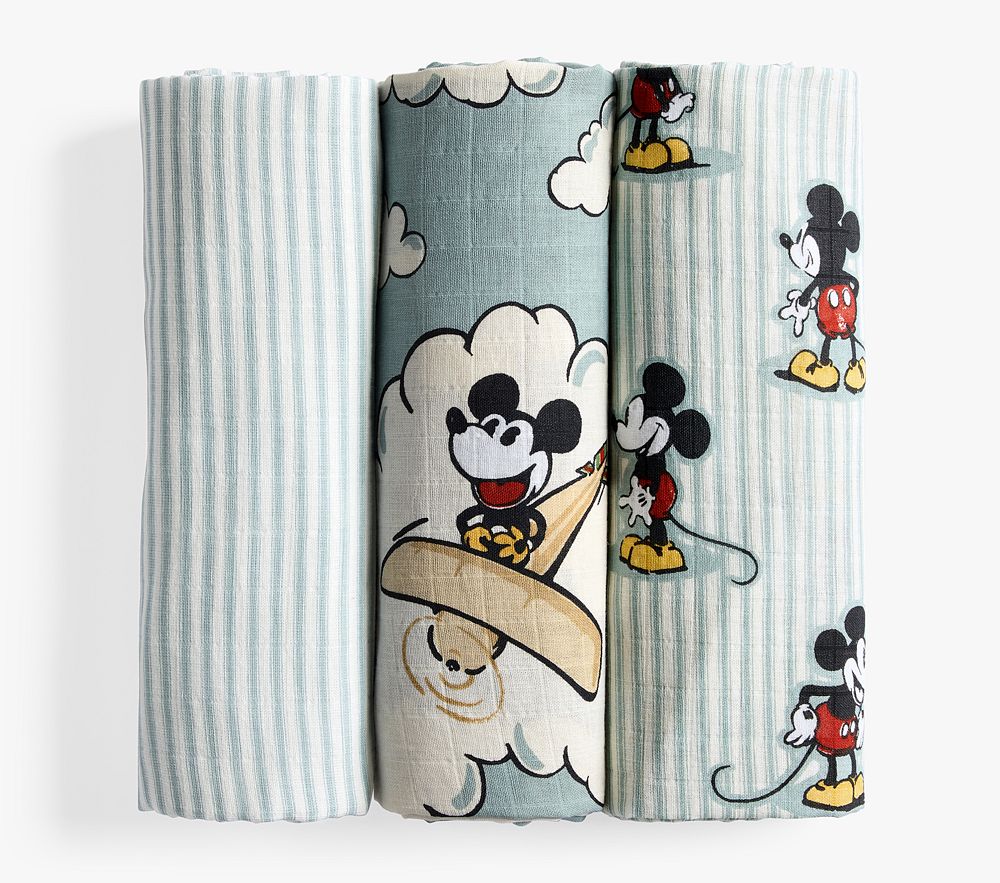 Knit Swaddle Blanket- Mickey Mouse