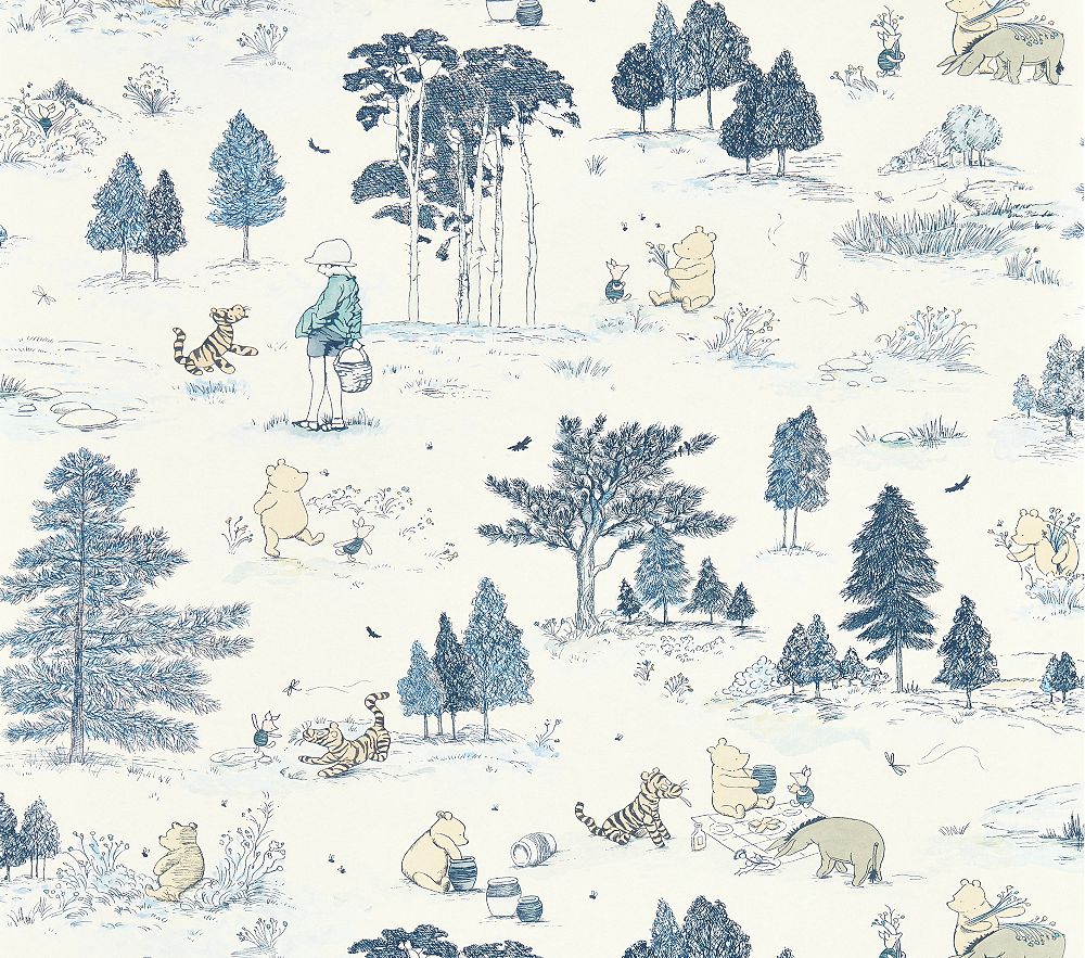 Disney Home x Sanderson Winnie the Pooh Wallpaper