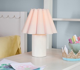Ceramic Cylinder Fluted Lamp (13