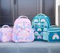 Mackenzie Turquoise Rainbows Chenille Lunch Boxes