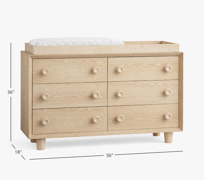 Baby Dresser Extra Wide Nursery Dresser West Elm X Pbk Vivienne