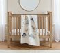 Dillon Dino Stripe Organic Crib Fitted Sheet