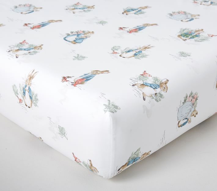 Peter Rabbit™ Organic Crib Fitted Sheet Pottery Barn Kids
