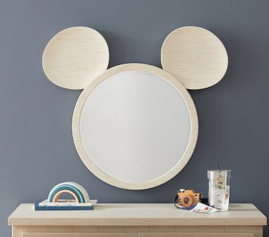 Disney Mickey Mouse Resin Mirror, Wood