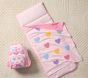 Mackenzie Pastel Chenille Hearts Nap Mat &amp; Small Backpack Bundle