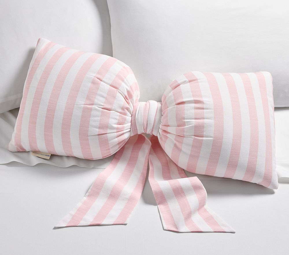 Stripe Bow Pillow