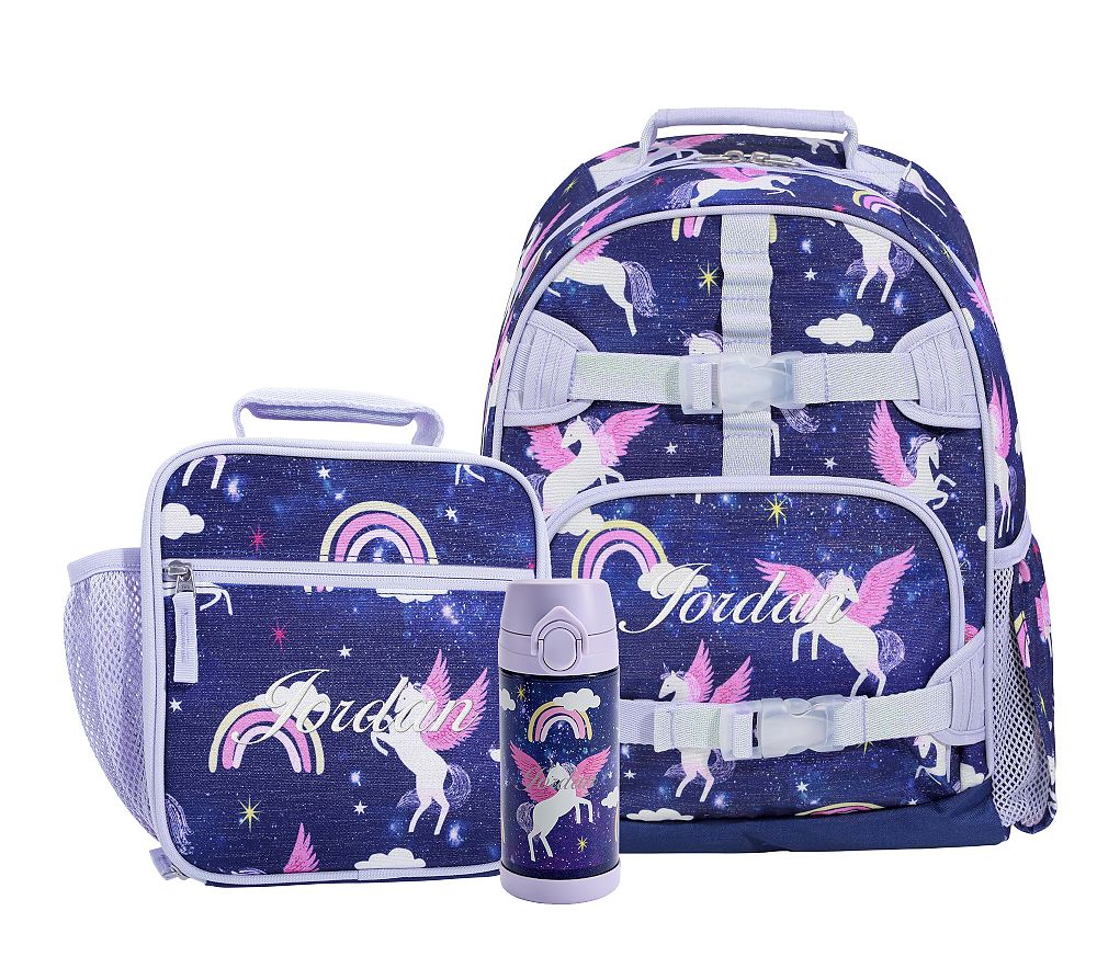 Mackenzie Pegasus Night Shimmer Backpack &amp; Lunch Bundle, Set of 3