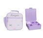 Mackenzie Puffer Lavender Bows Lunch &amp; Bento Bundle, Set of 2