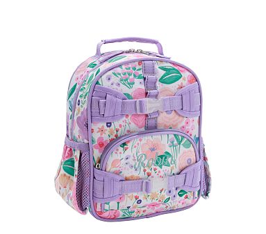 ★Pottery Barn★Lavender Floral BackpacksSmall 名前付け可 ☆Pottery Barn☆Lavender Floral BackpacksSmall 名前付け可