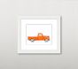 Leslee Mitchell Orange Truck Wall Art