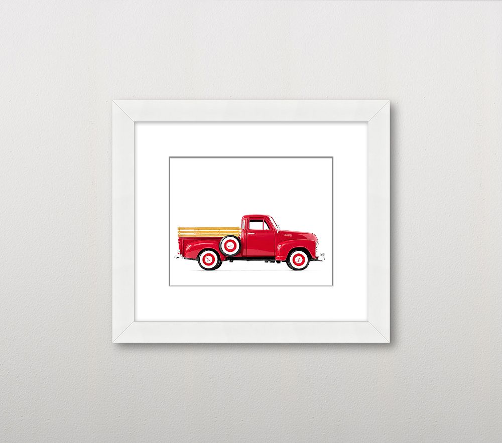 Leslee Mitchell Red Truck Wall Art