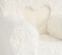 Anywhere Chair&#174;, Faux Fur Carved Hearts Slipcover Only