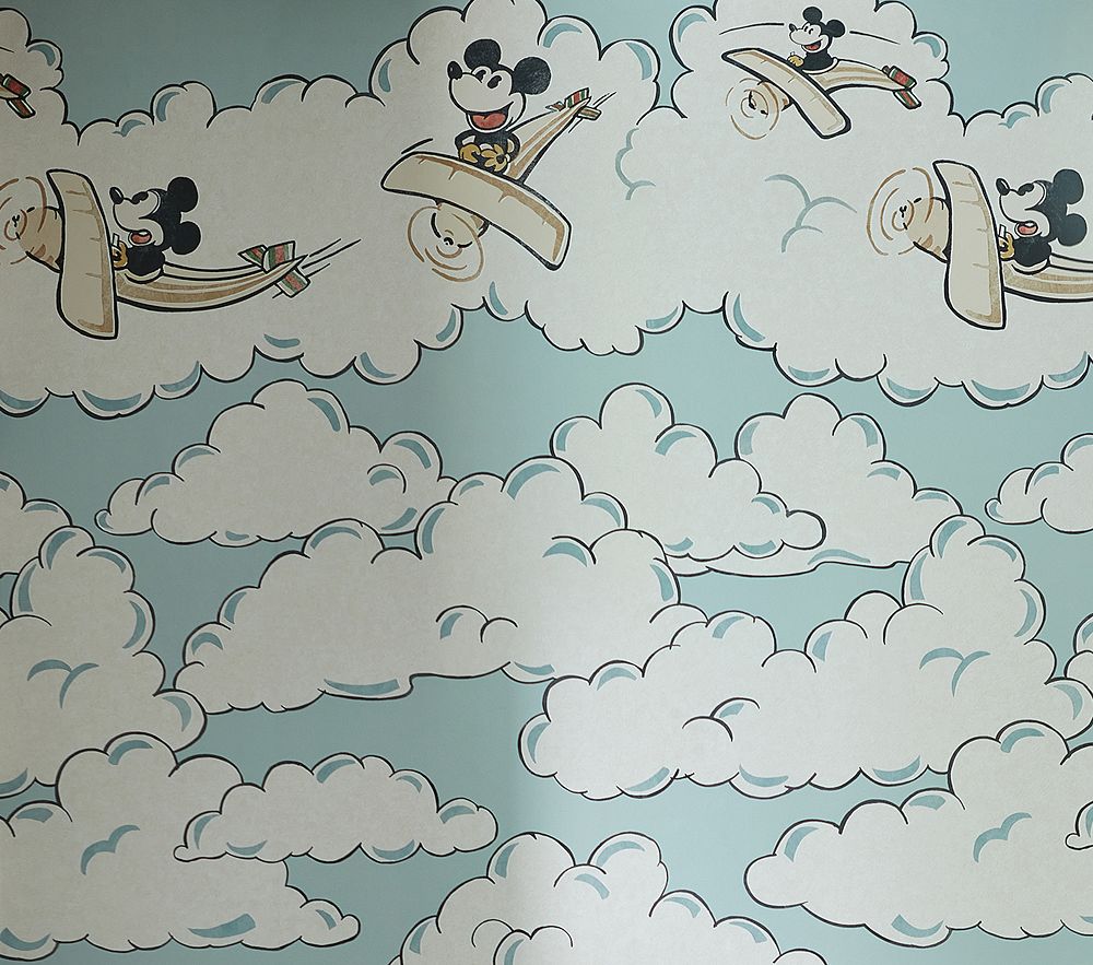 Disney Home x Sanderson Mickey Mouse in the Clouds Wallpaper