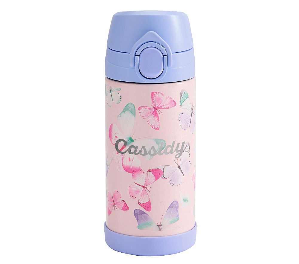 Mackenzie Shimmer Butterflies Water Bottle