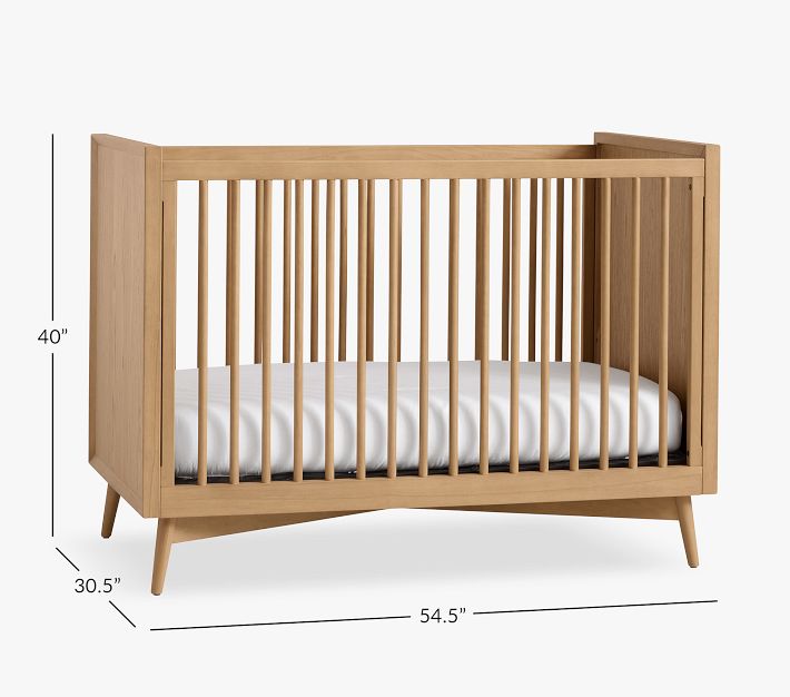 west elm x pbk Mid-Century Convertible Baby Crib | Pottery