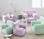 Anywhere Chair&#174;, Lavender Twill with White Piping