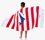Rugby Stripe Whale Kid Beach  Towel UPF 50+