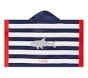 Shark Stripe Beach Hooded Towel UPF 50+
