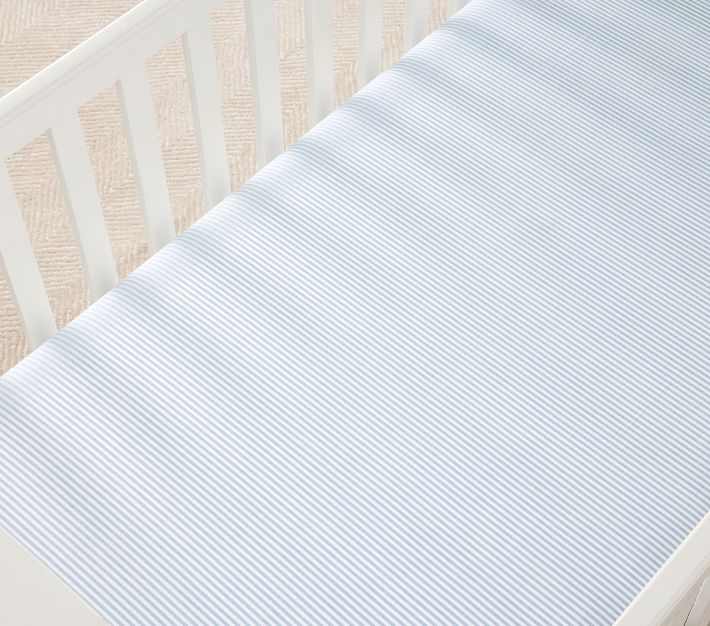 Toddler Bed Mini Crib Sheets For Inch Mattress Oxford Stripe