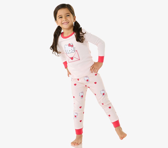 Hello Kitty® Valentines Organic Cotton Tight Fit Kid Pajama Set