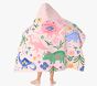 Floral Dino Kid Beach Hooded Towel UPF 50+