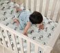 Disney Home x Sanderson Mickey Mouse Stripe Organic Crib Fitted Sheet