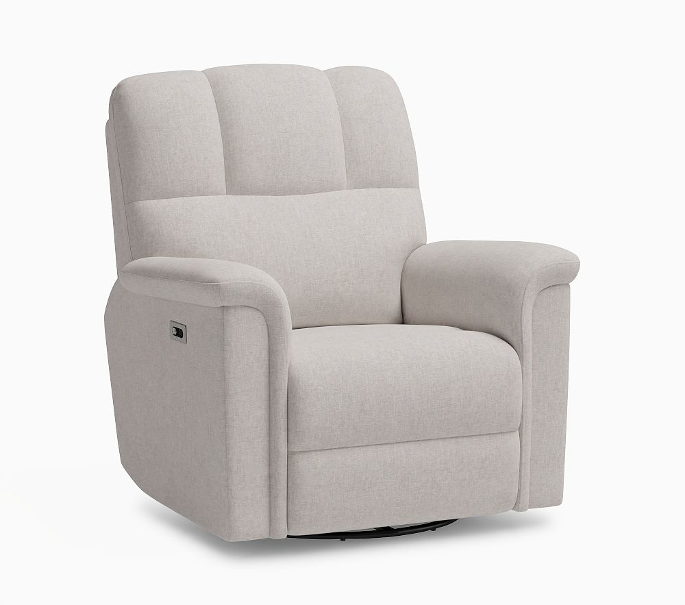 Open Box: Lullaby Power Recliner - Brushed Chenille Dove