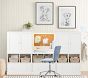Cameron Stow-Away Desk With Cabinets Wall Storage System