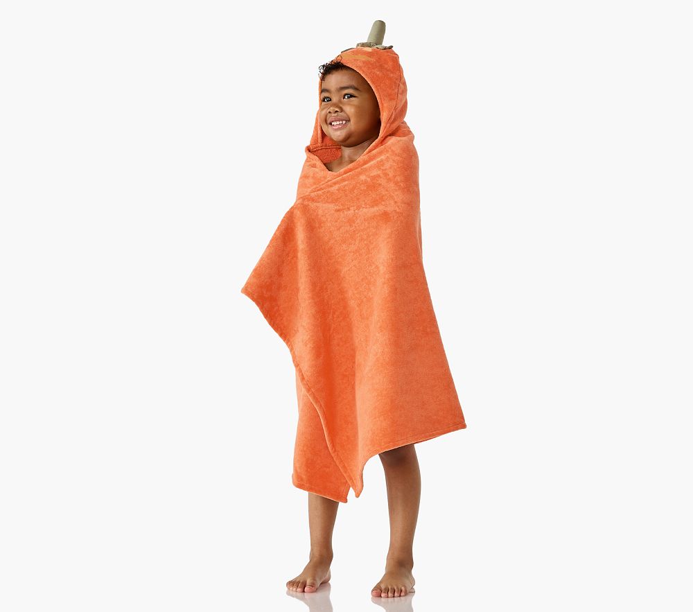 Pumpkin Critter Kid Hooded Towel