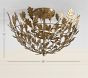 Foliage Metal Semi Flush Mount (19&quot;)