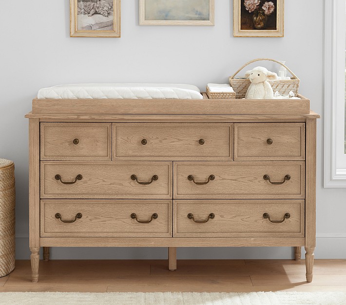 Pottery Barn Large Changing Table Dresser Larkin 8-Drawer Dresser - Main Image