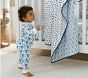 Roller Rabbit Oversized Organic Muslin Baby Blanket
