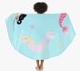 Mermaid Round Kid Beach Towel UPF 50+
