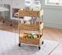 Woven Tiered Storage Cart