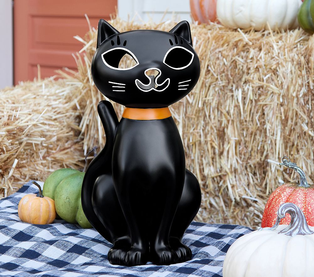 Weatherproof Black Cat Halloween Luminary