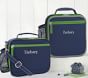 Fairfax Solid Navy Green Trim Lunch Boxes