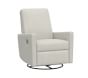 Open Box: Phoenix Swivel Glider Recliner, Manual - Dove, Performance Heathered Basketweave